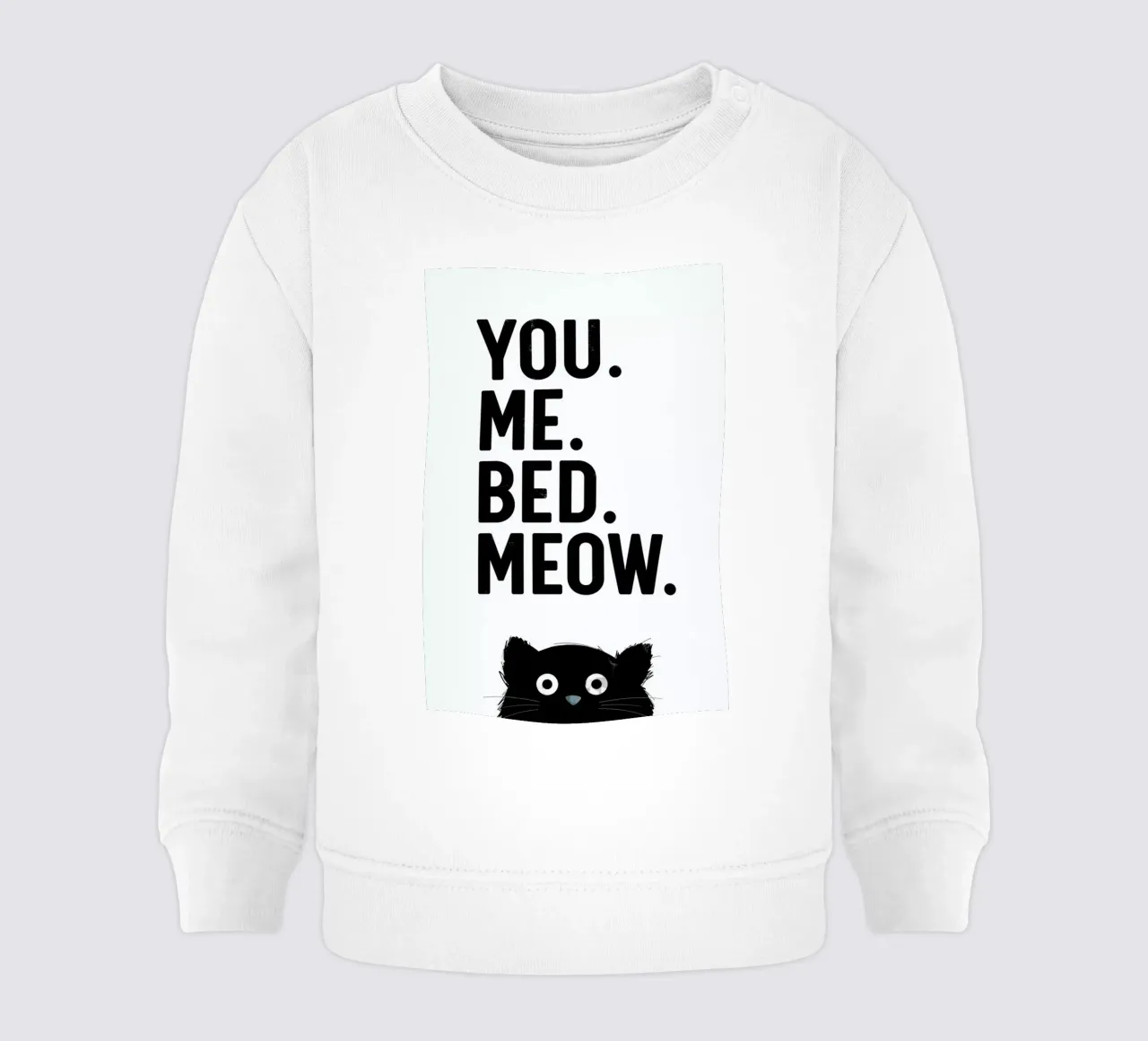 Cat Meow White felpa neonato da Doozal