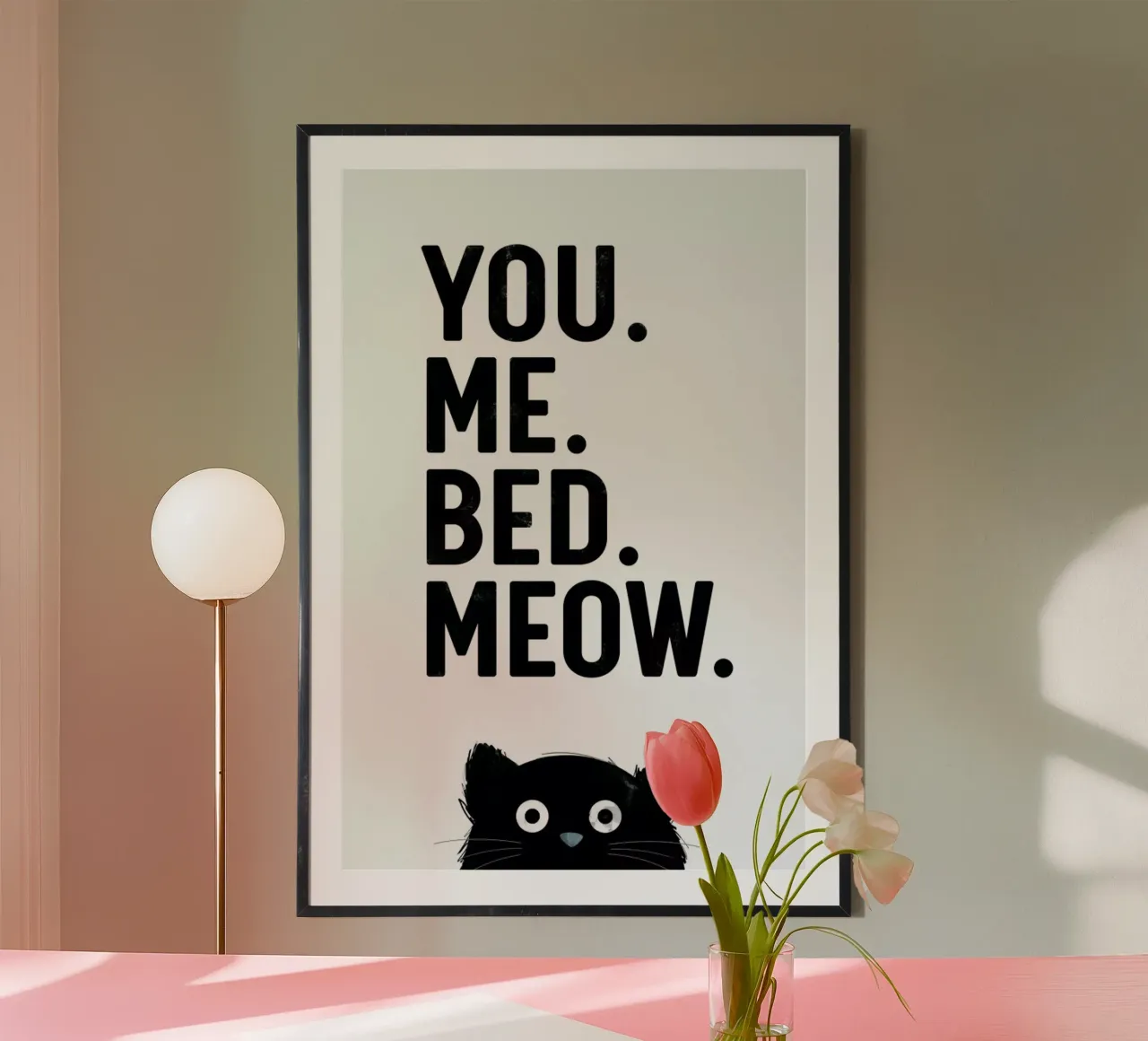 Cat Meow White carta hahnemühle da Doozal