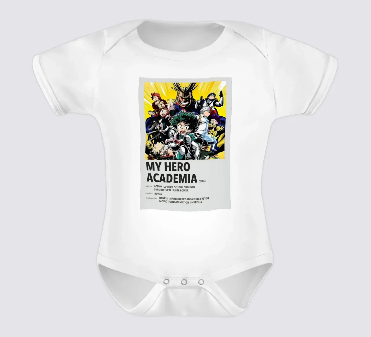 MY HERO ACADEMIA  2016 body neonato maniche corte da Totoya