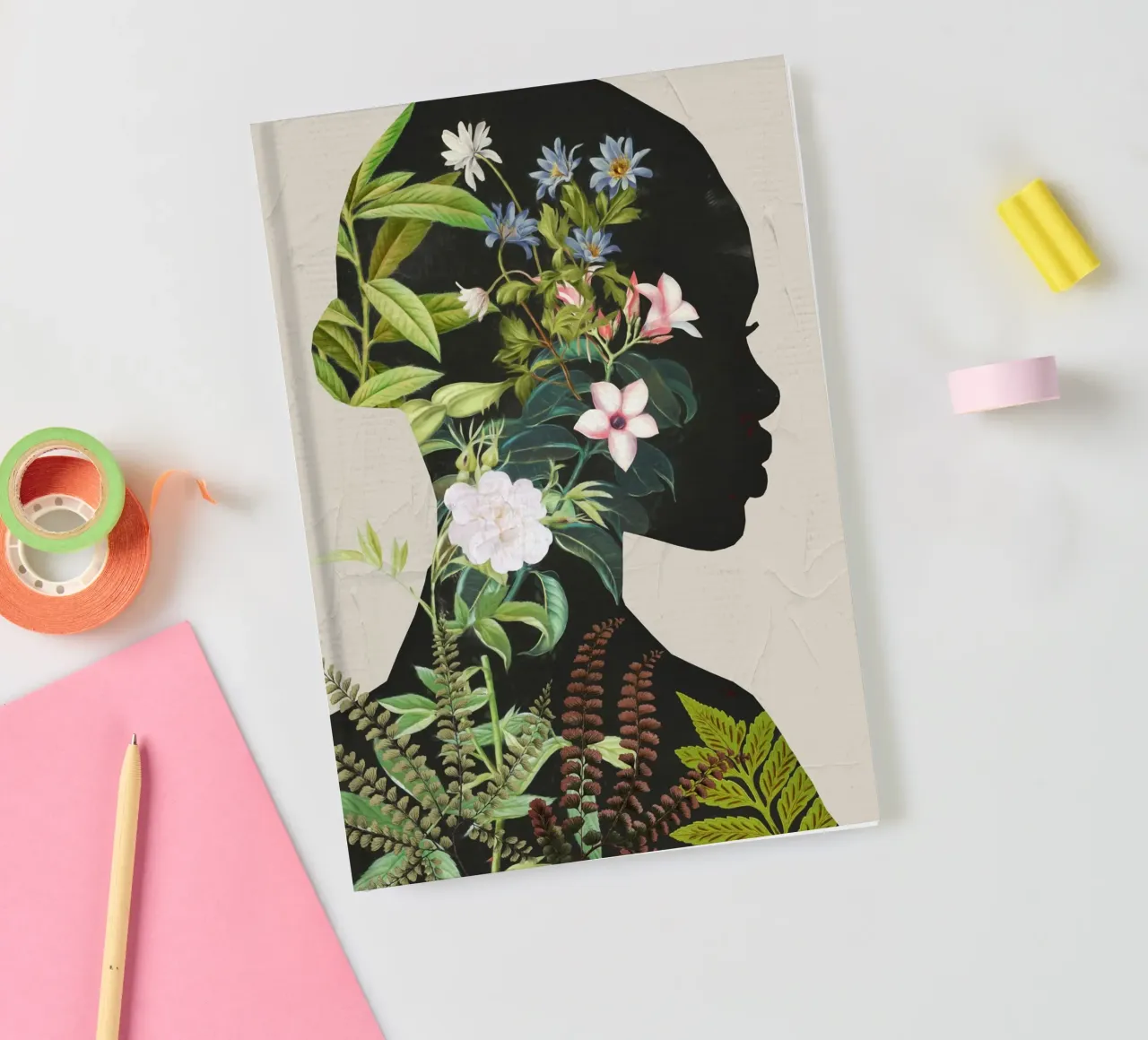 Bloemenportret 16 notitieboek van dada22