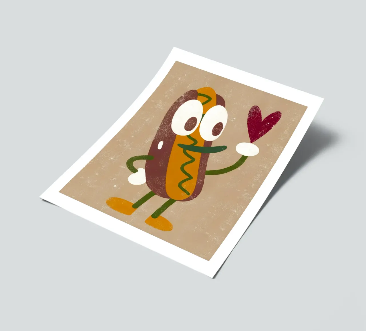 Retro Pop Hot Dog Charakter Stickerbogen von THE LATEST SHOP