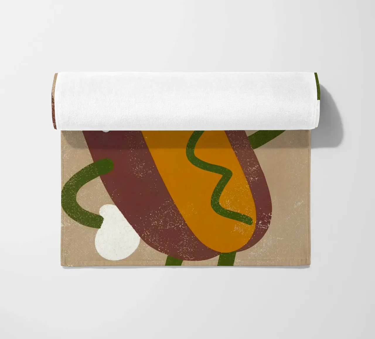 Personaggio Hot Dog Retro Pop telo mare da THE LATEST SHOP