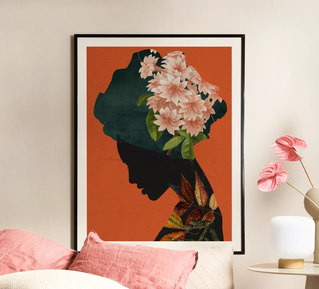 Blumiges Porträt 18 Poster von dada22