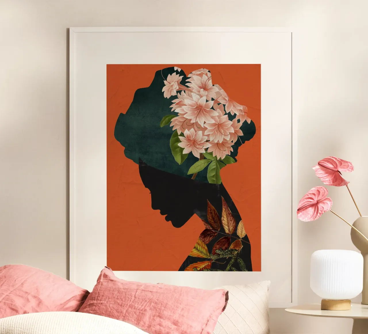 Blumiges Porträt 18 Poster von dada22