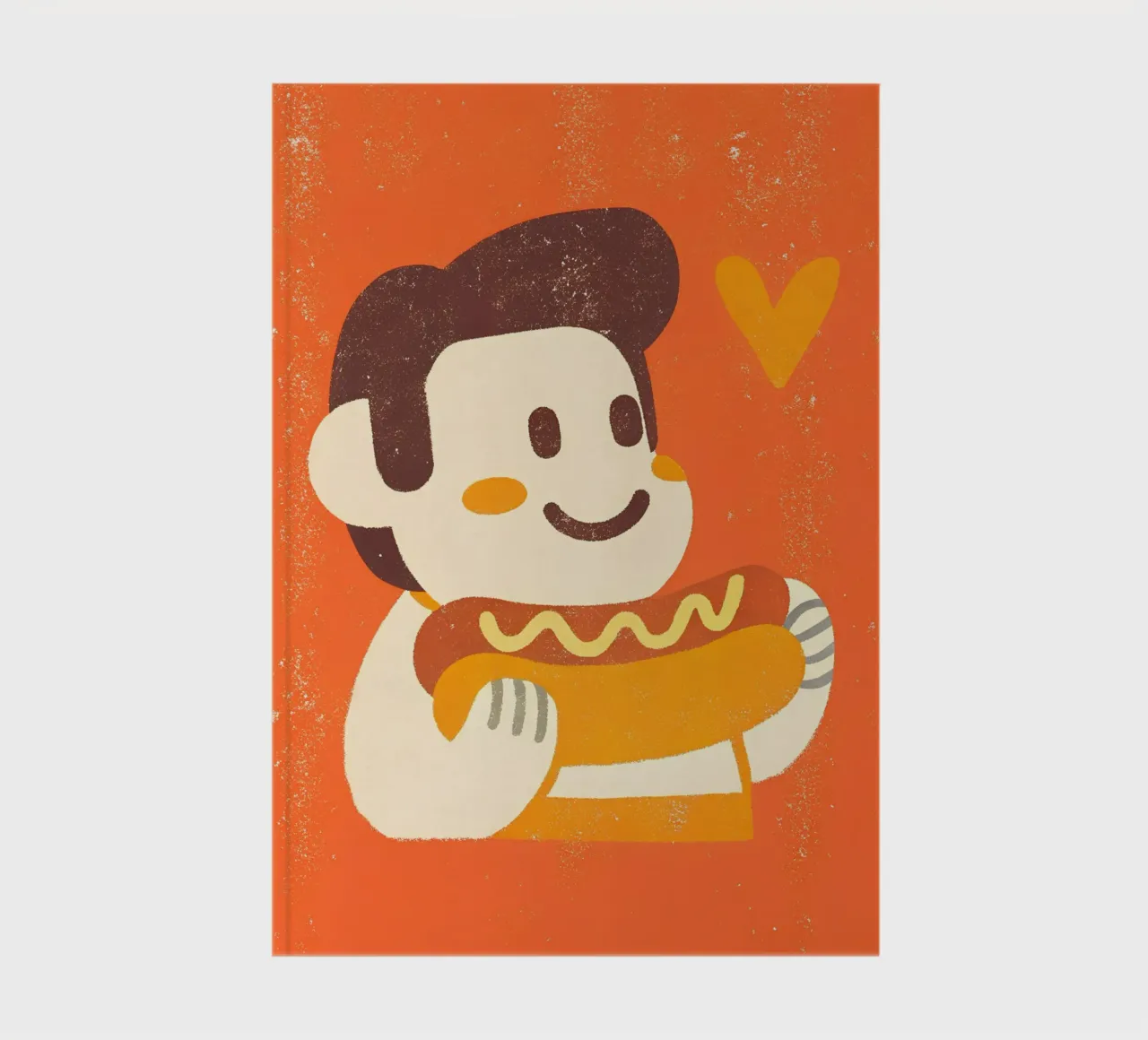 Retro Pop Hot Dog Character notebook by THE LATEST SHOP