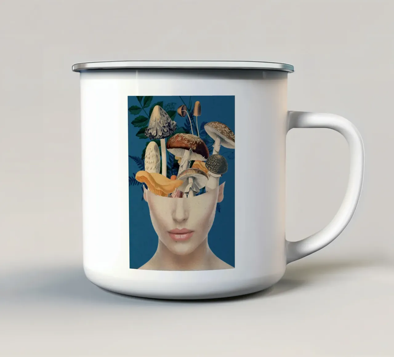 Signora dei funghi 7 tazza in smalto da dada22