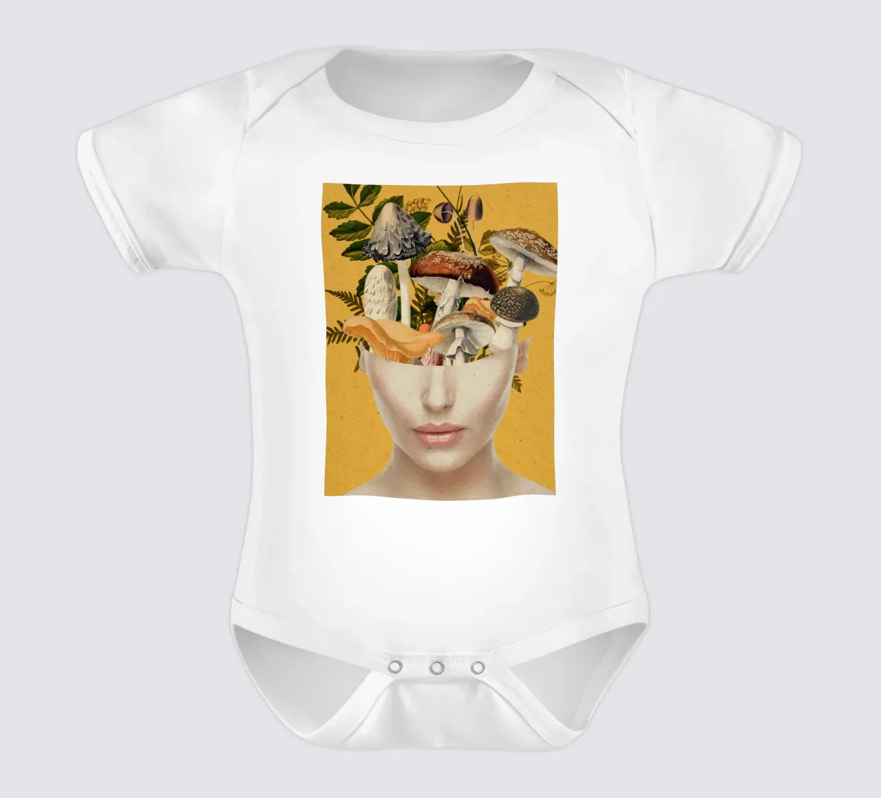 Pilz-Dame 8 Kurzarm Babybody von dada22
