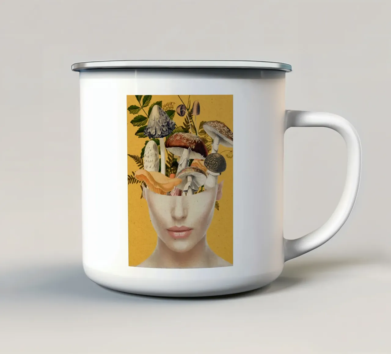 Signora dei funghi 8 tazza in smalto da dada22