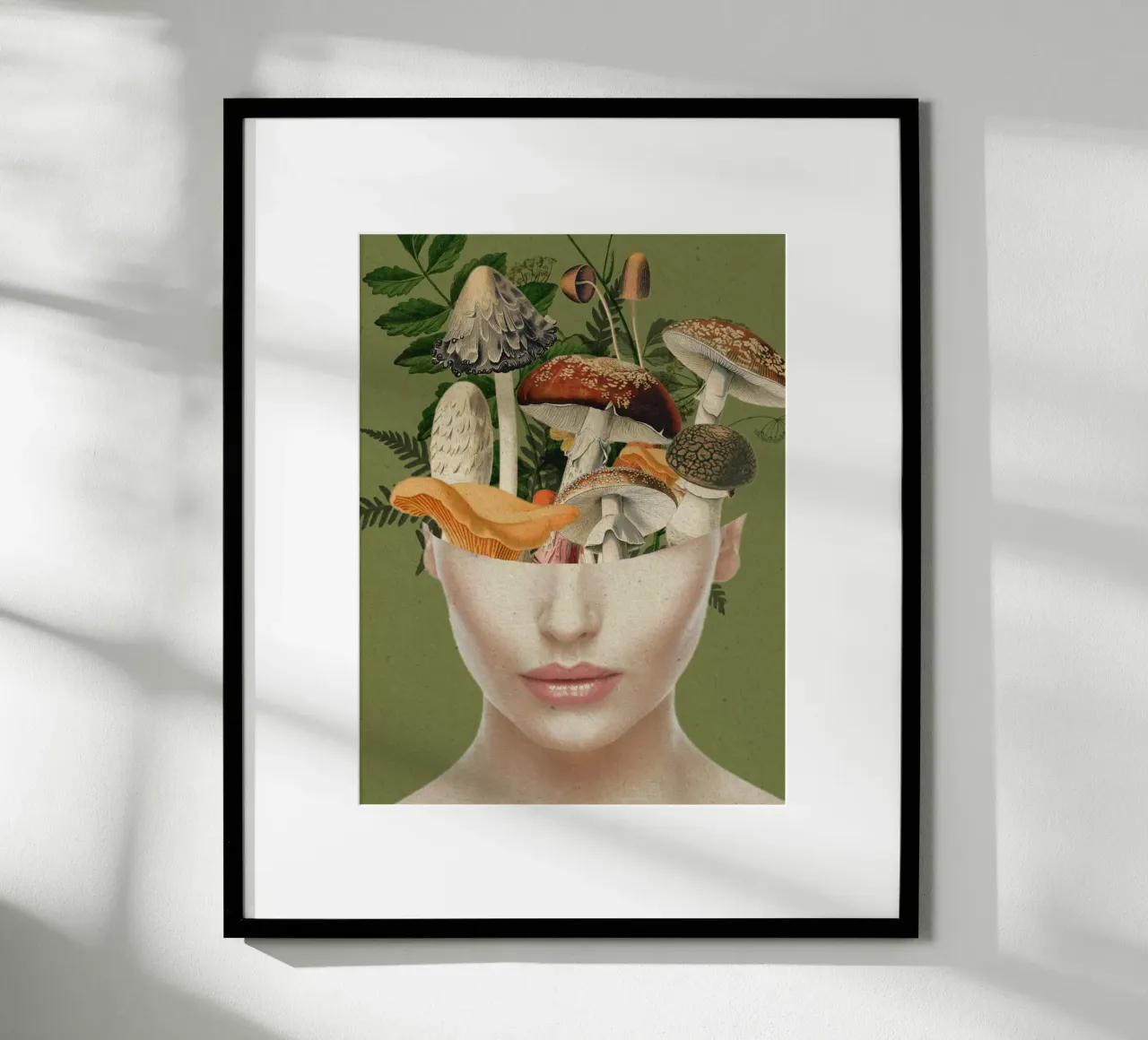 Signora dei funghi 9 poster con telaio in alluminio da dada22