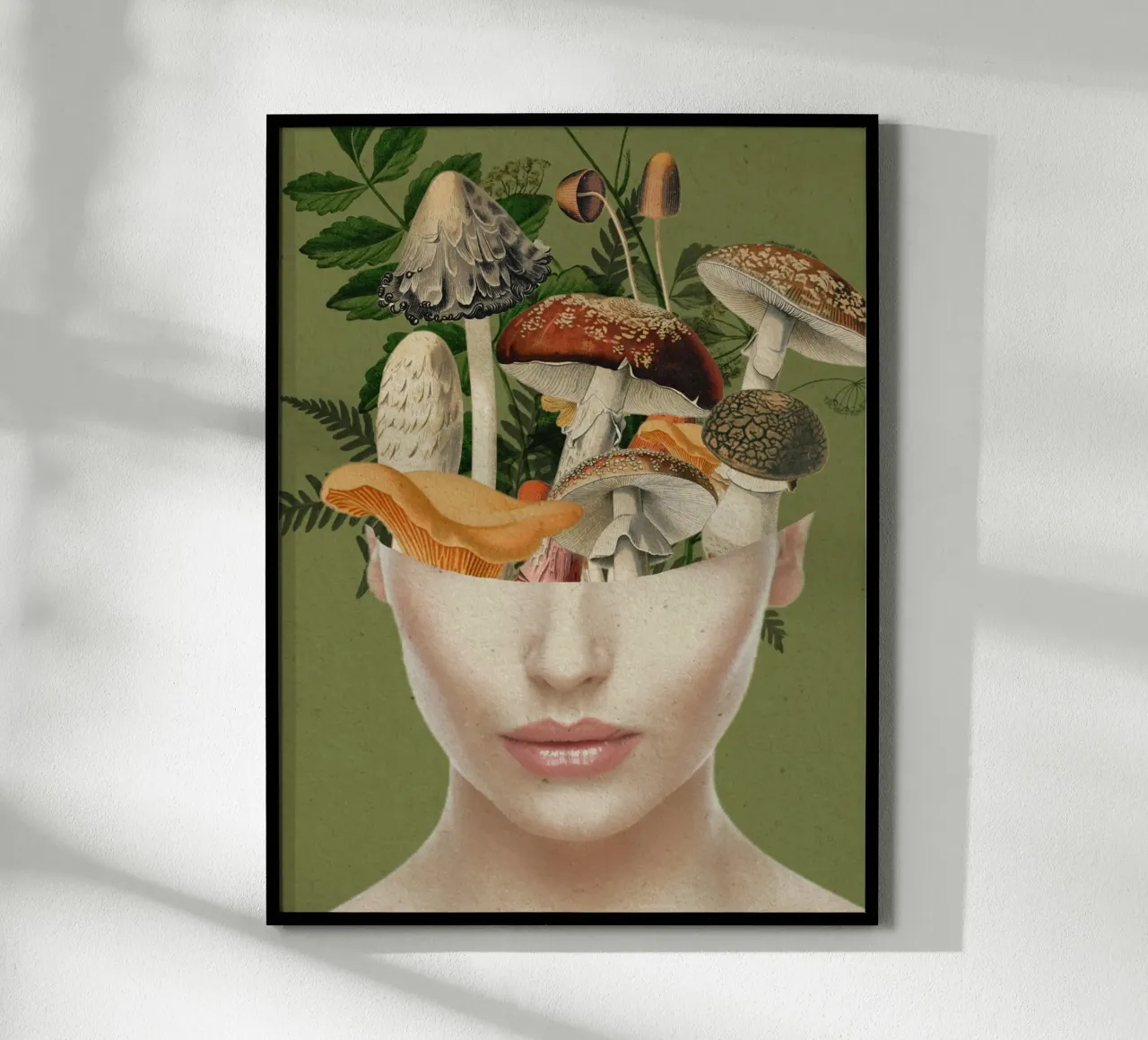 Signora dei funghi 9 poster con telaio in alluminio da dada22
