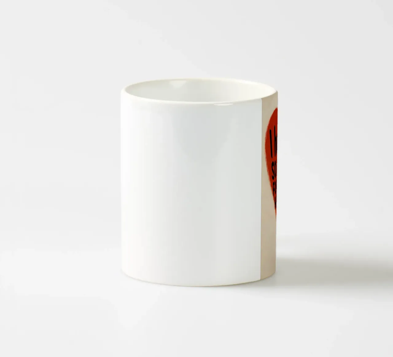 Così tanto amore - Poster a forma di cuore tazza in ceramica da QuooodZ by MooodzArt