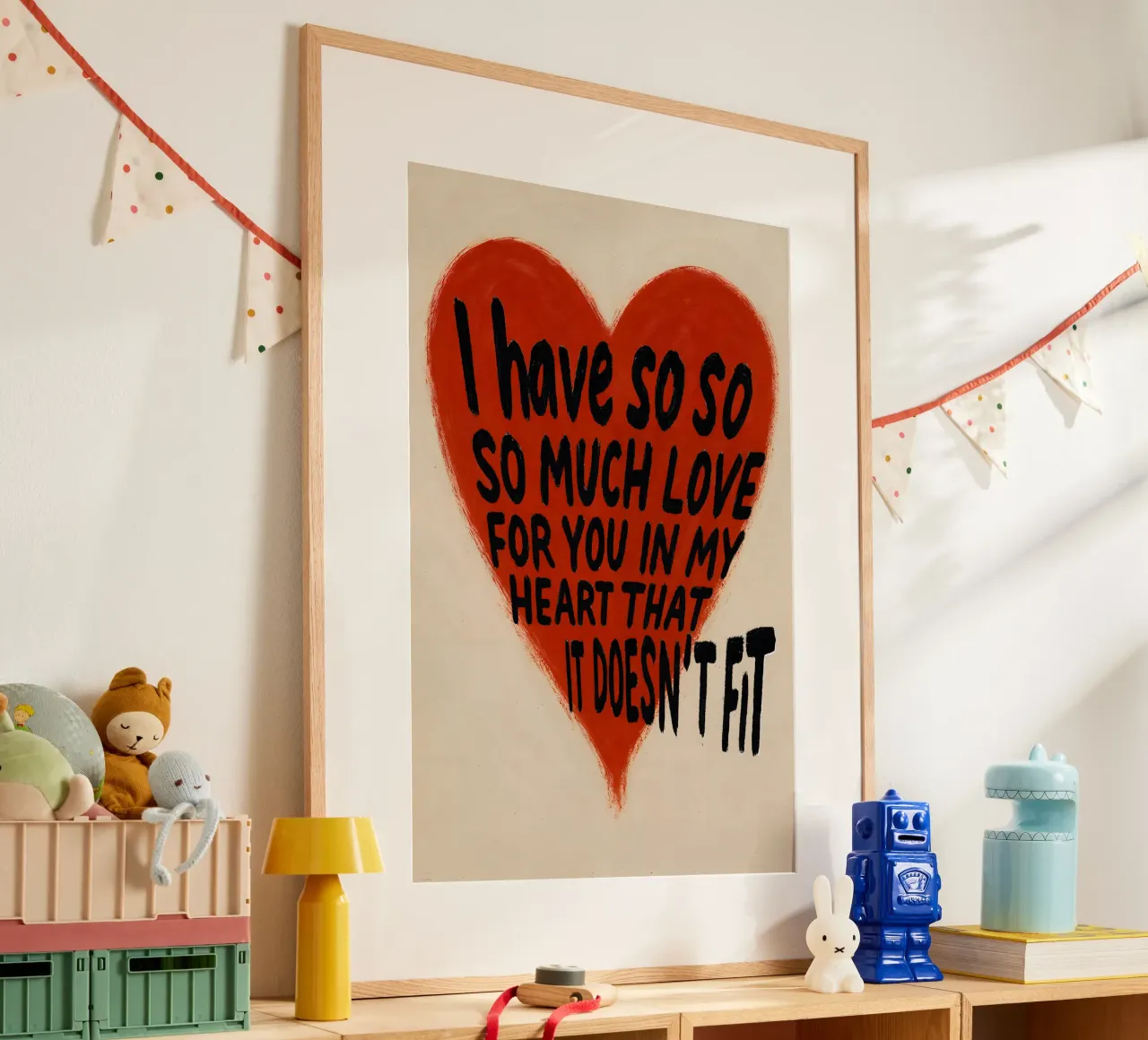 Così tanto amore - Poster a forma di cuore carta hahnemühle da QuooodZ by MooodzArt