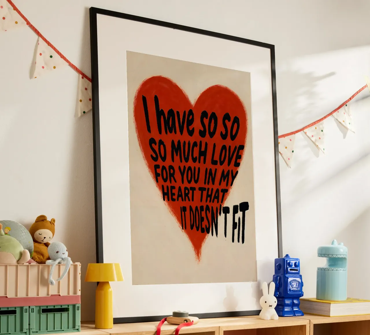 Così tanto amore - Poster a forma di cuore carta hahnemühle da QuooodZ by MooodzArt