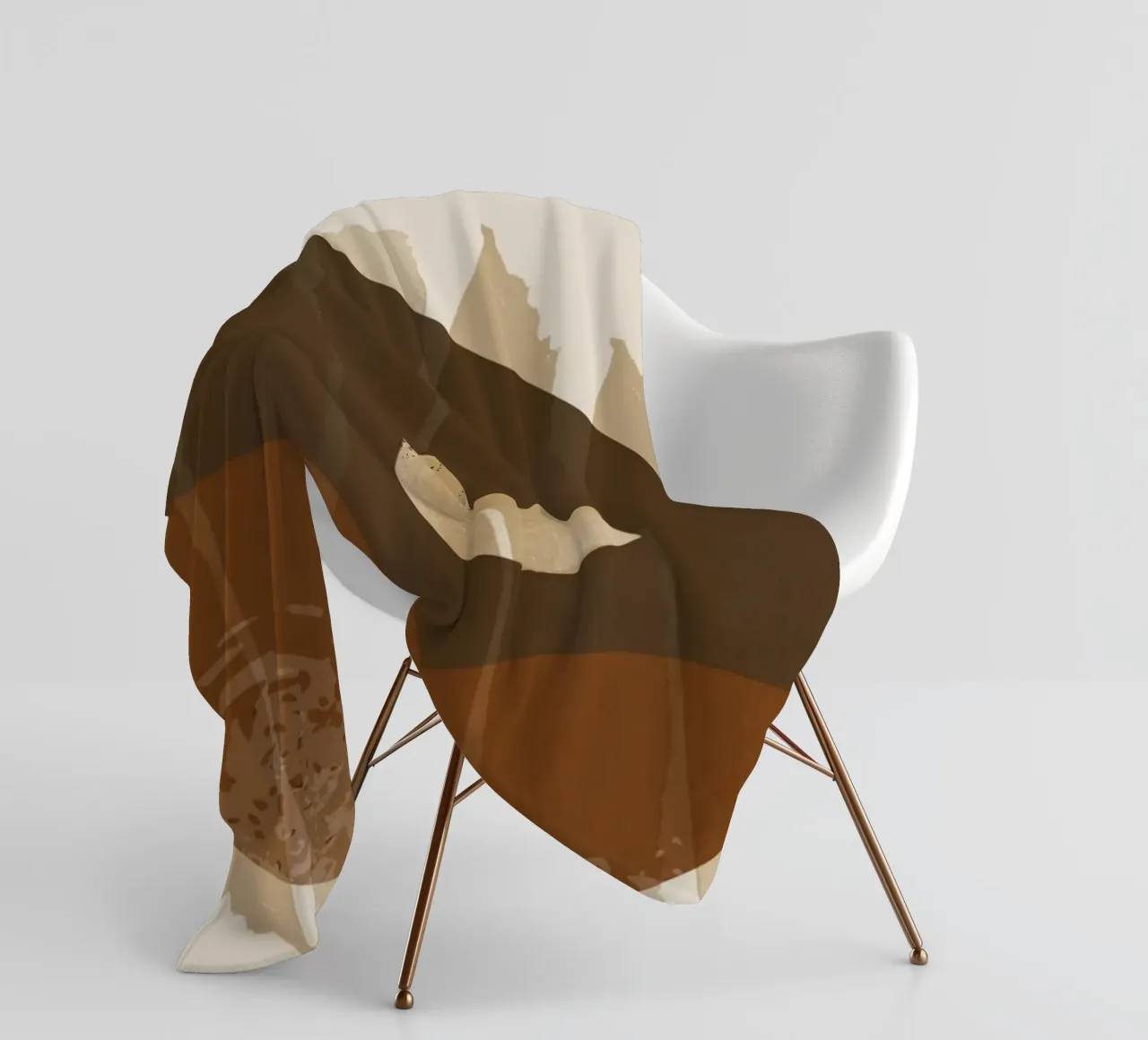 Minimalistische kunst fleecedeken van 🎁 NOBELART