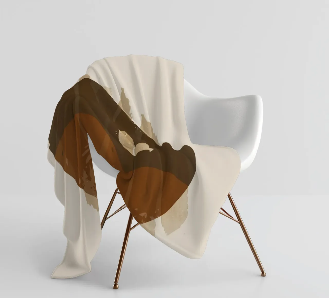 Minimalistische kunst fleecedeken van 🎁 NOBELART