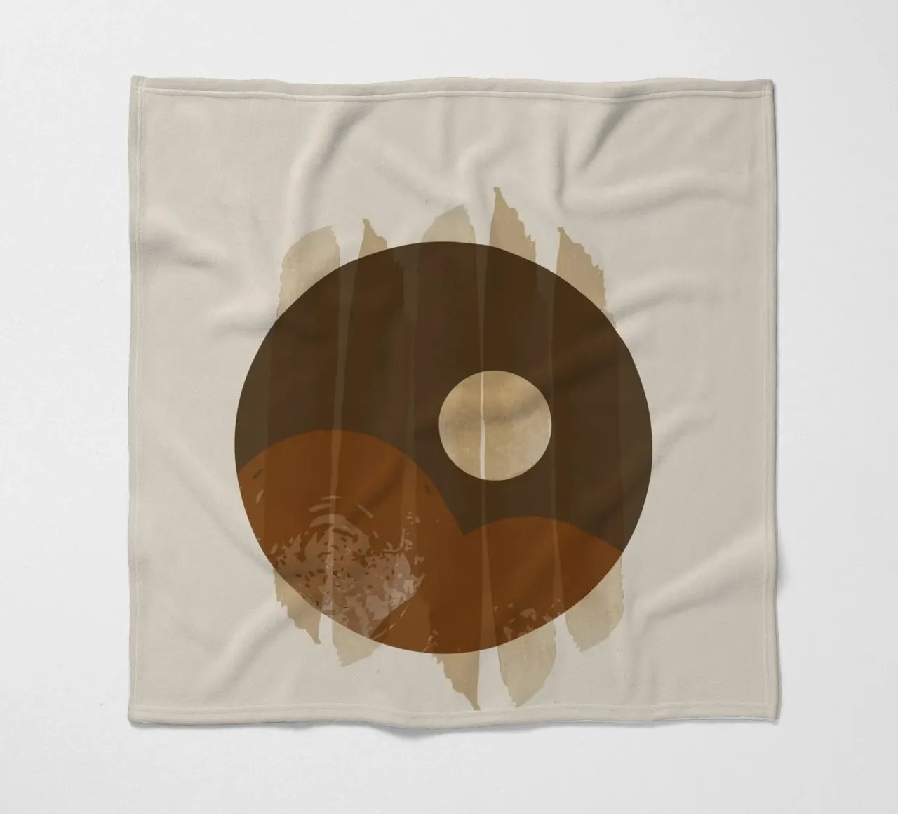 Minimalistische kunst fleecedeken van 🎁 NOBELART