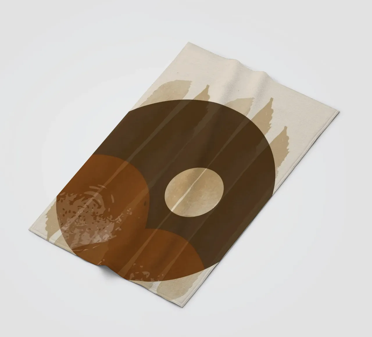 Minimalistische kunst fleecedeken van 🎁 NOBELART