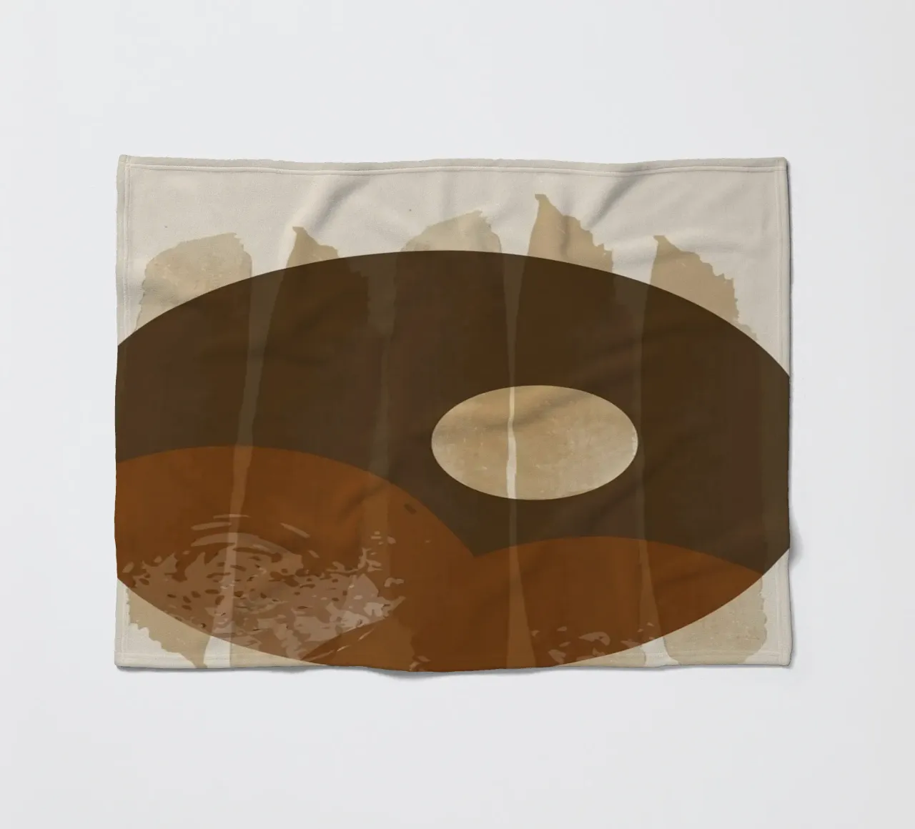 Minimalistische kunst fleecedeken van 🎁 NOBELART