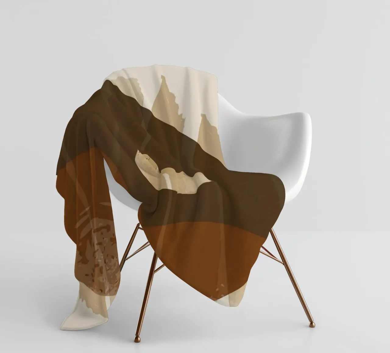 Minimalistische kunst fleecedeken van 🎁 NOBELART