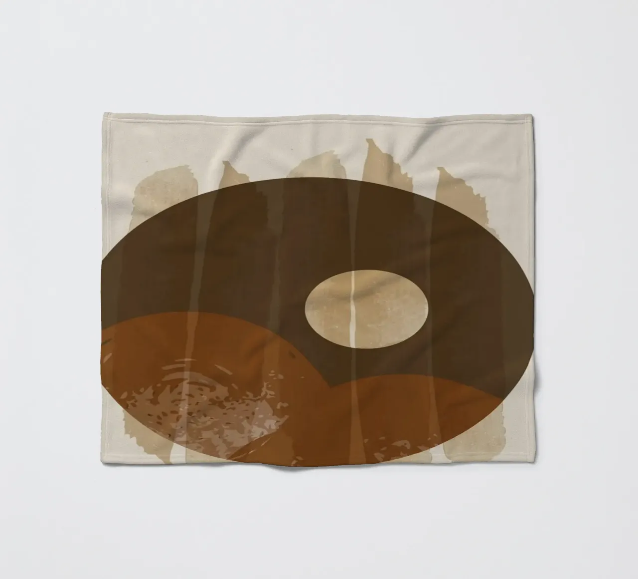 Minimalistische kunst fleecedeken van 🎁 NOBELART