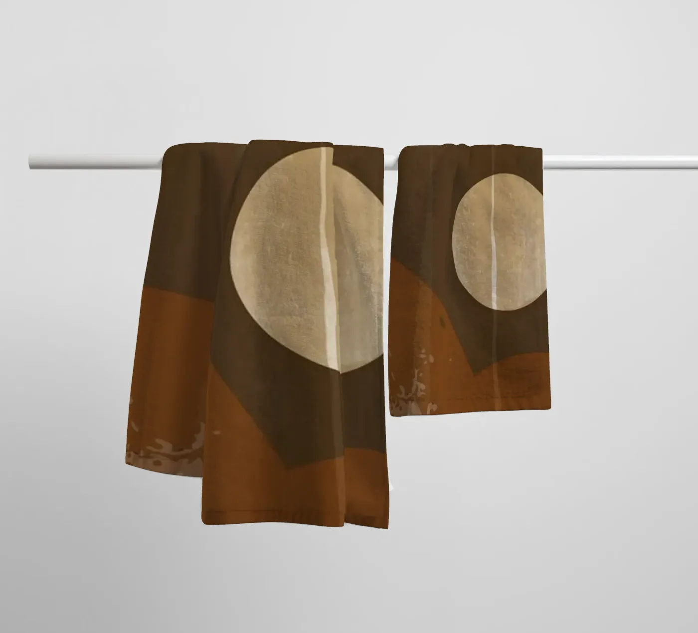 Minimalistische kunst badhanddoek van 🎁 NOBELART