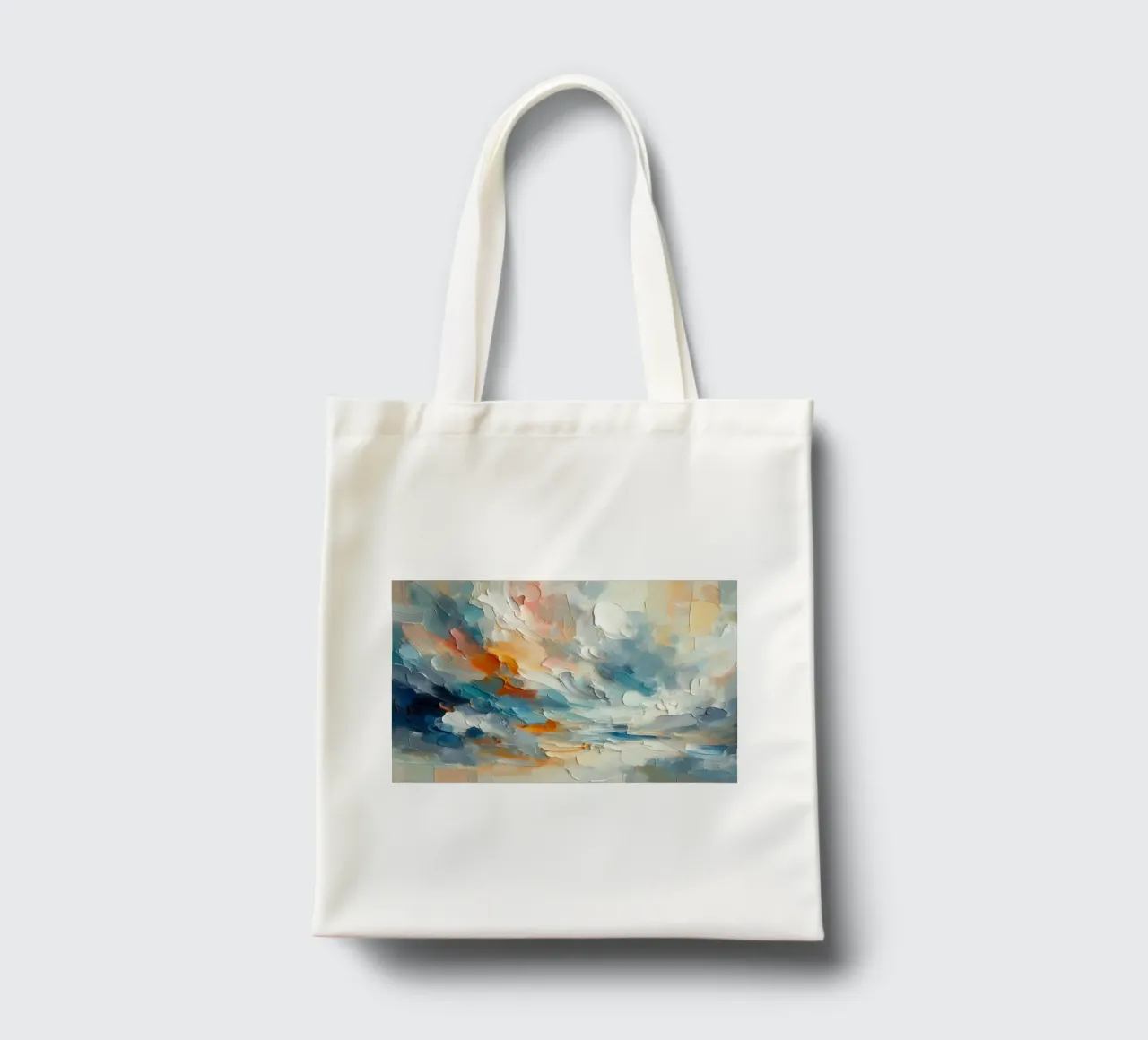 Pennellate II borsa in juta da Point and Art