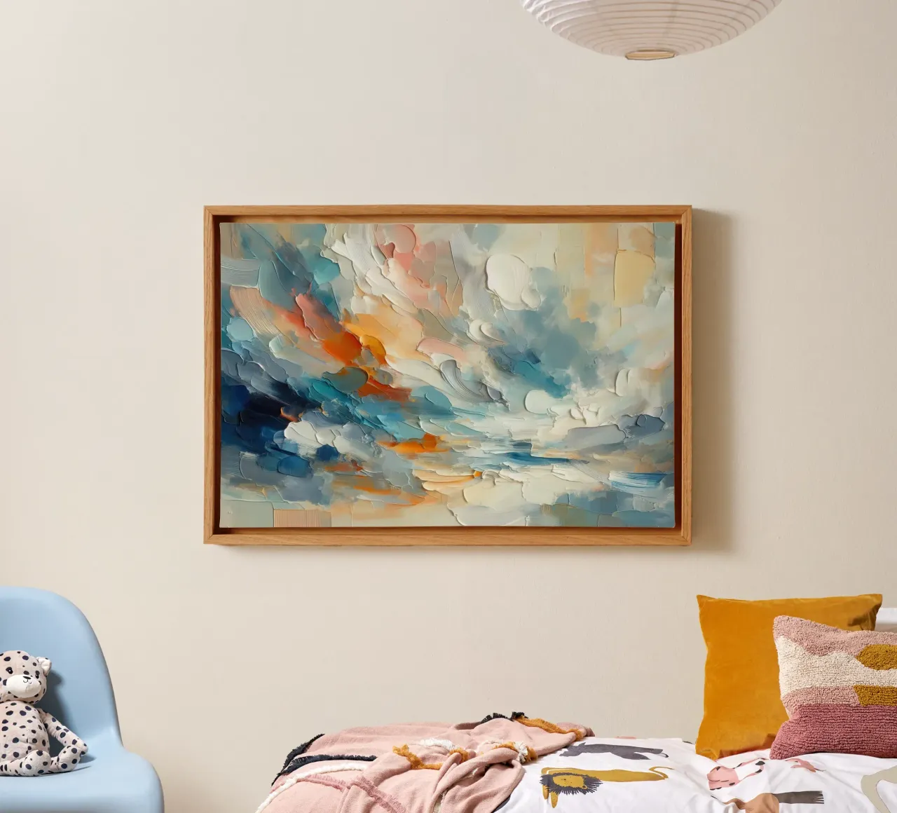 Pennellate II tela con Cornice a cassetta da 🎨 Point and Art