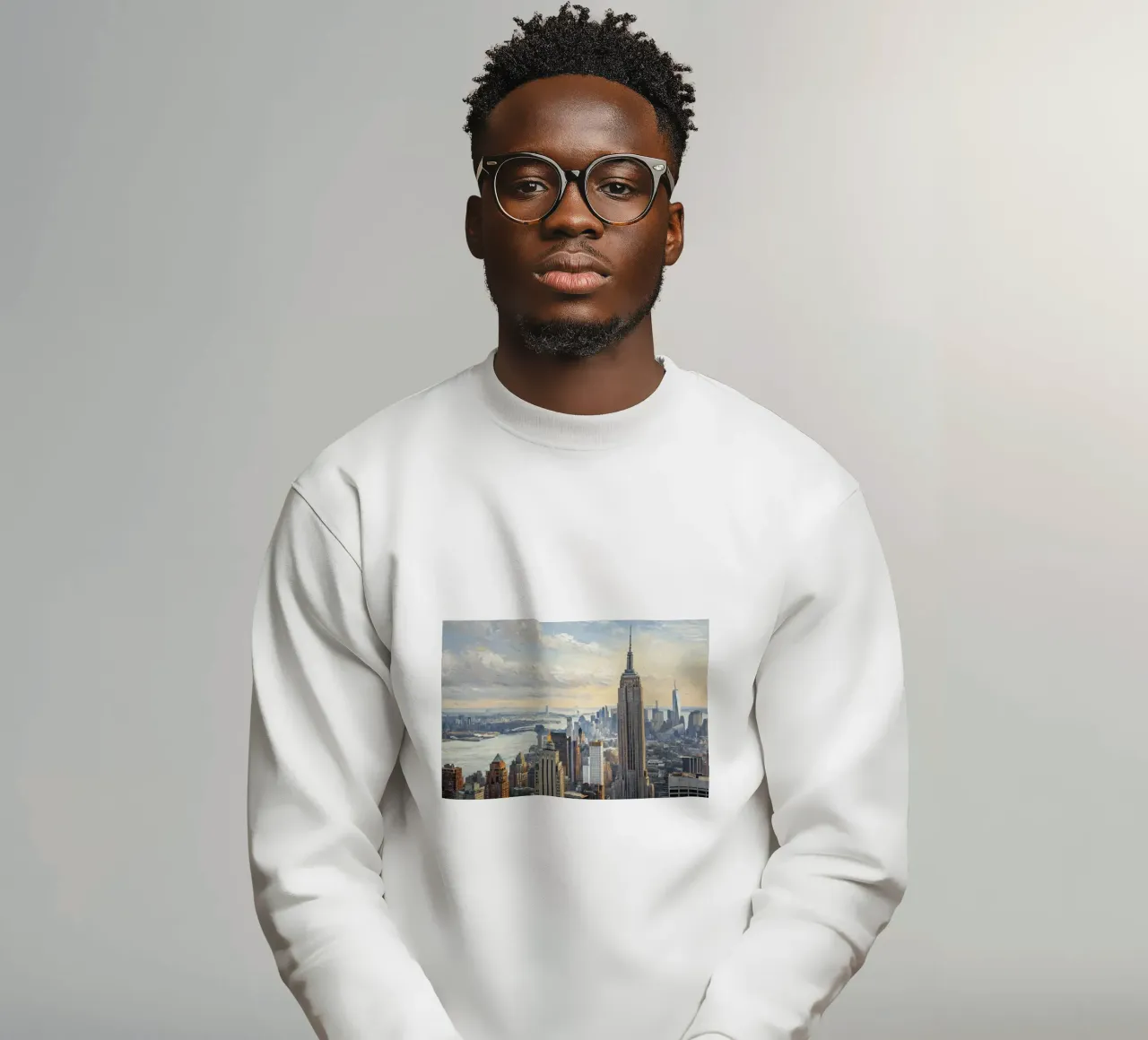 New York felpa da Point and Art
