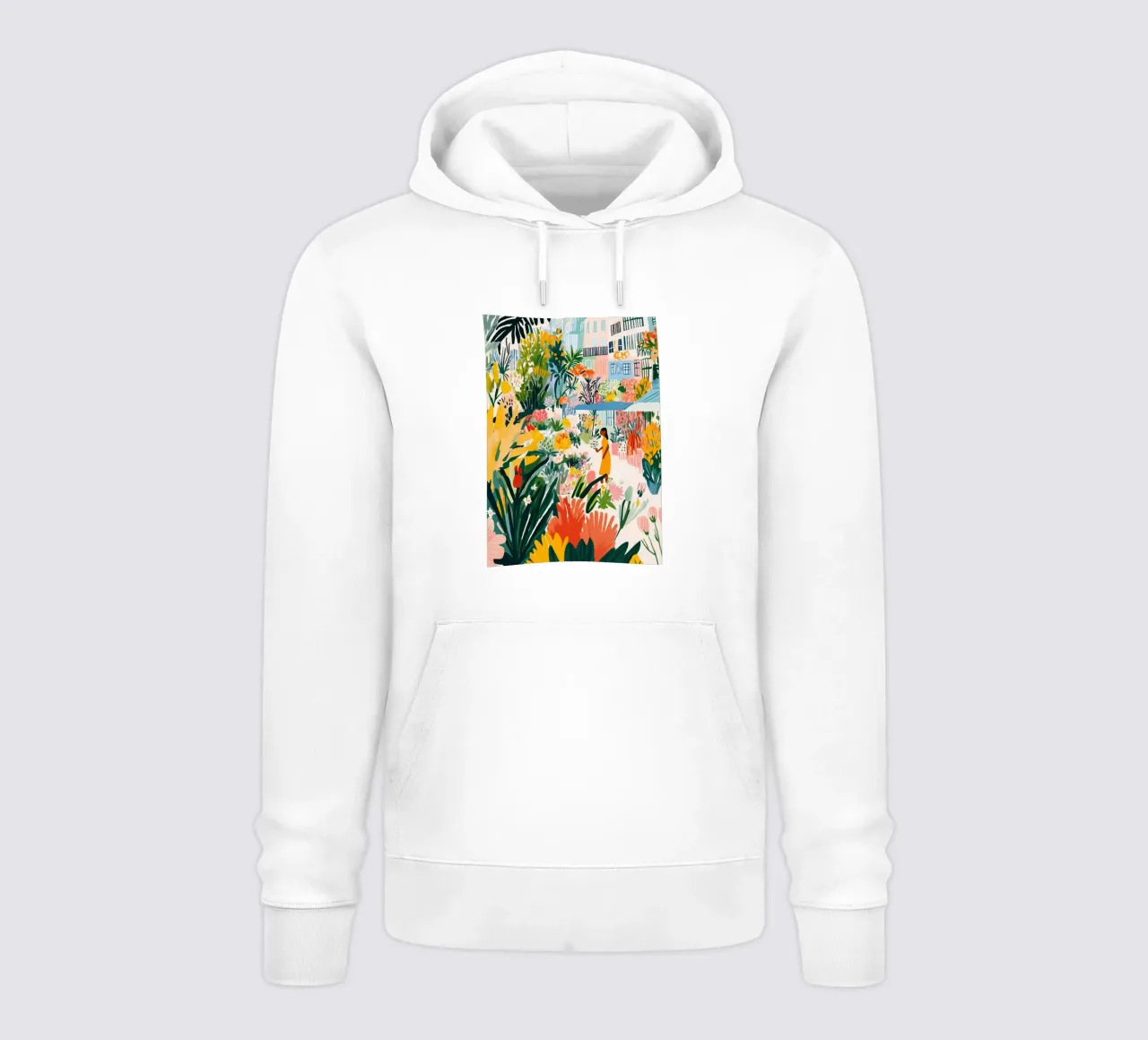 CITY OF BLOOM felpa con cappuccio da Einfach Uebel