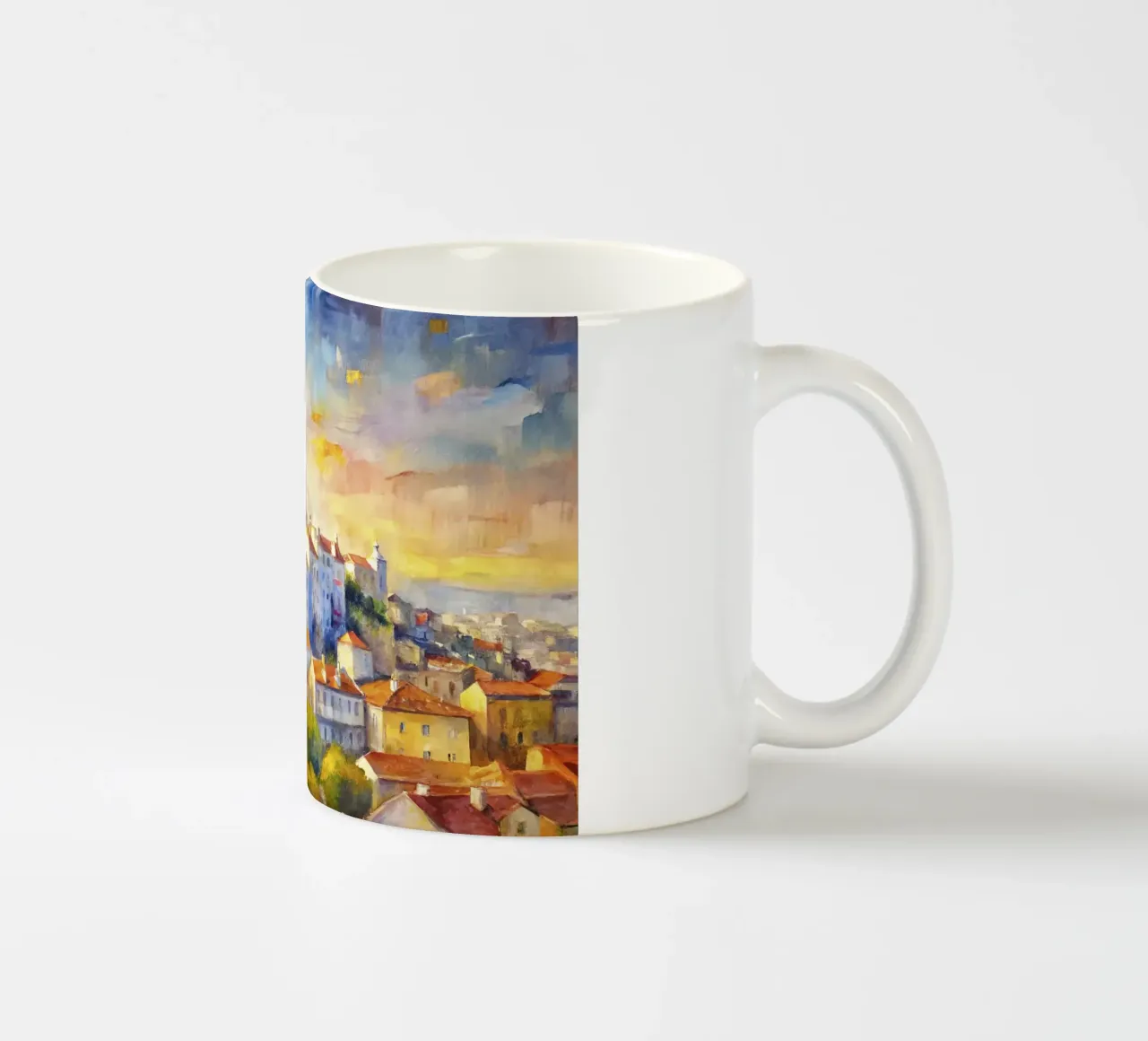 Acquerello di Lisbona tazza in ceramica da Point and Art