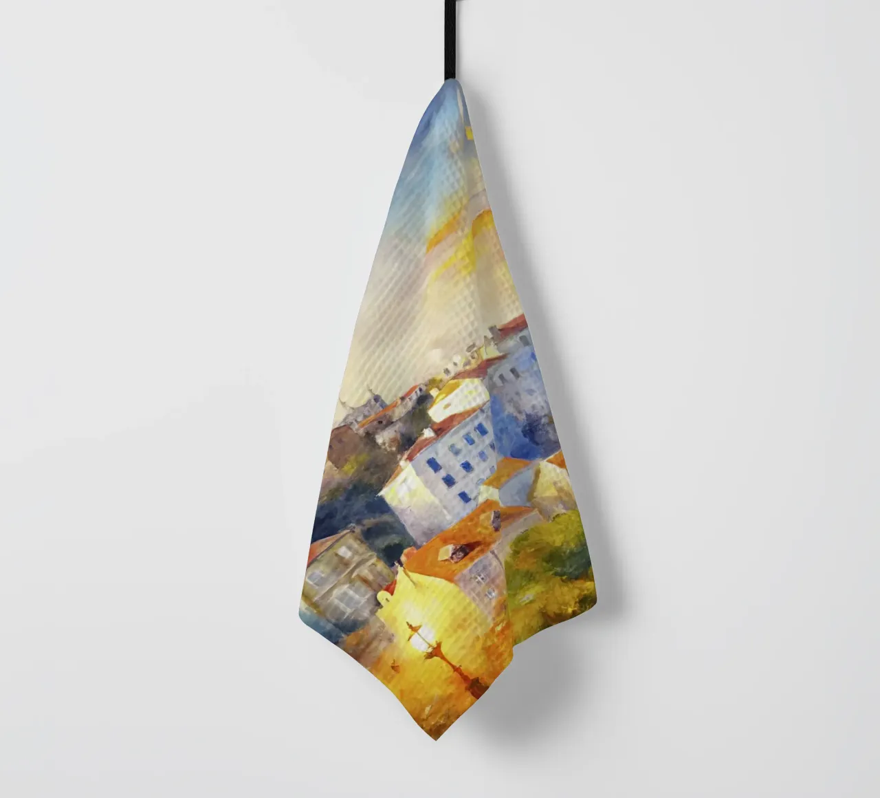 Acquerello di Lisbona canovaccio da cucina da 🎨 Point and Art