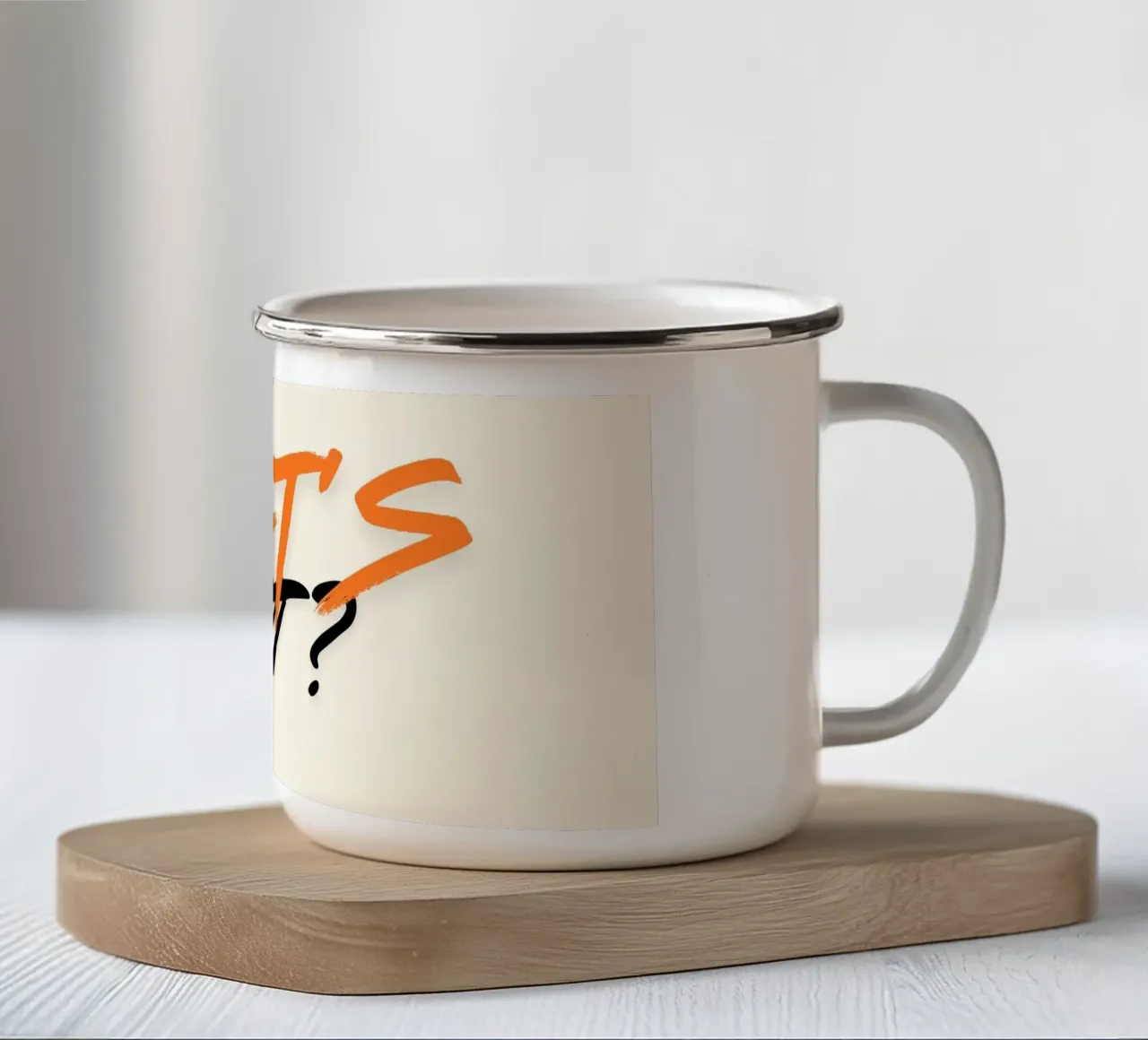 chapters tazza in smalto da Ambition Wall