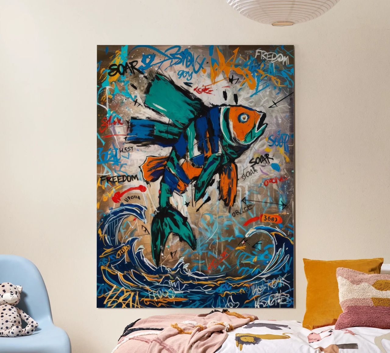 Soar Freedom Fish Poster von Muse Fragments