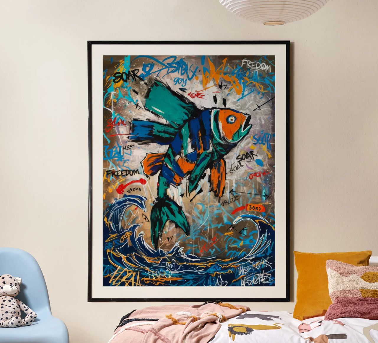 Soar Freedom Fish Poster von Muse Fragments