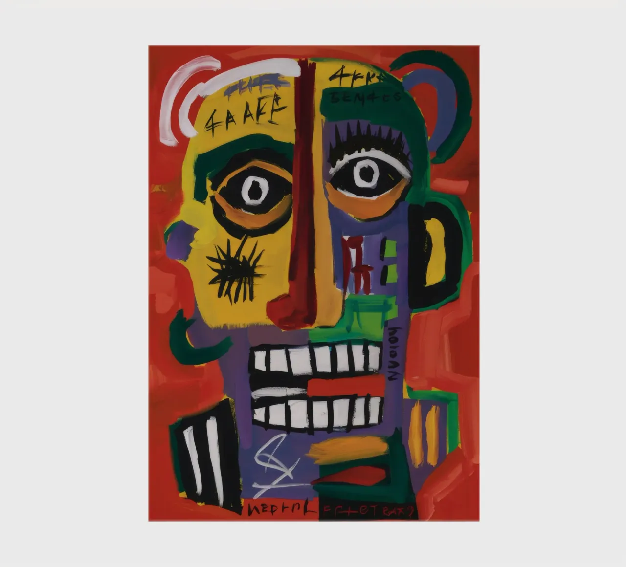 Abstract Mask Faces notebook by Muse Fragments