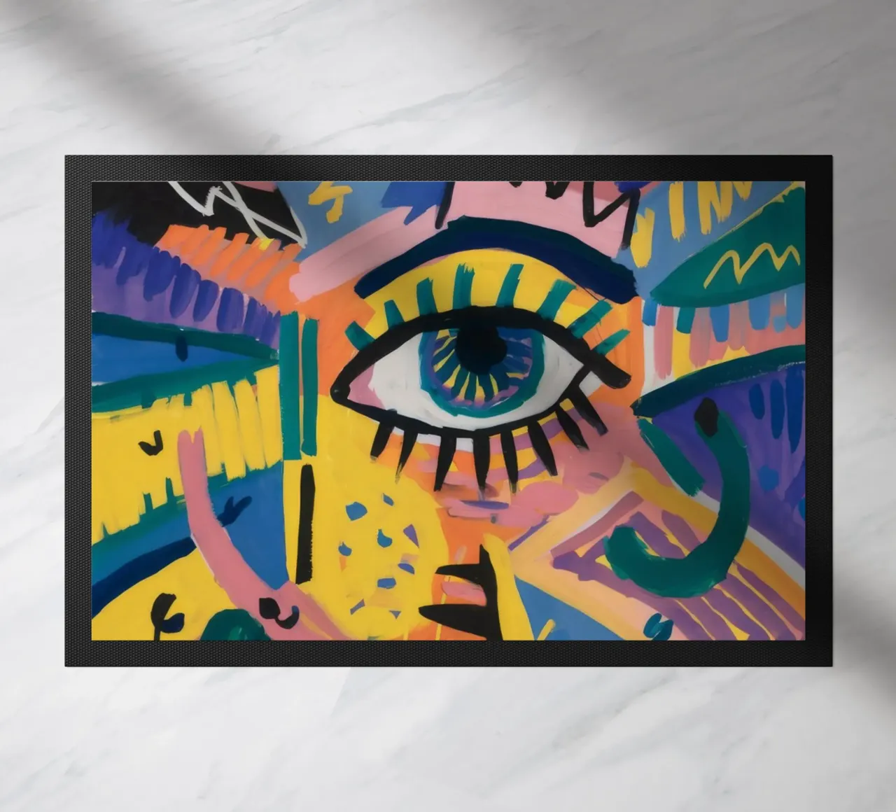 Eye Explosion Vision doormat by Muse Fragments