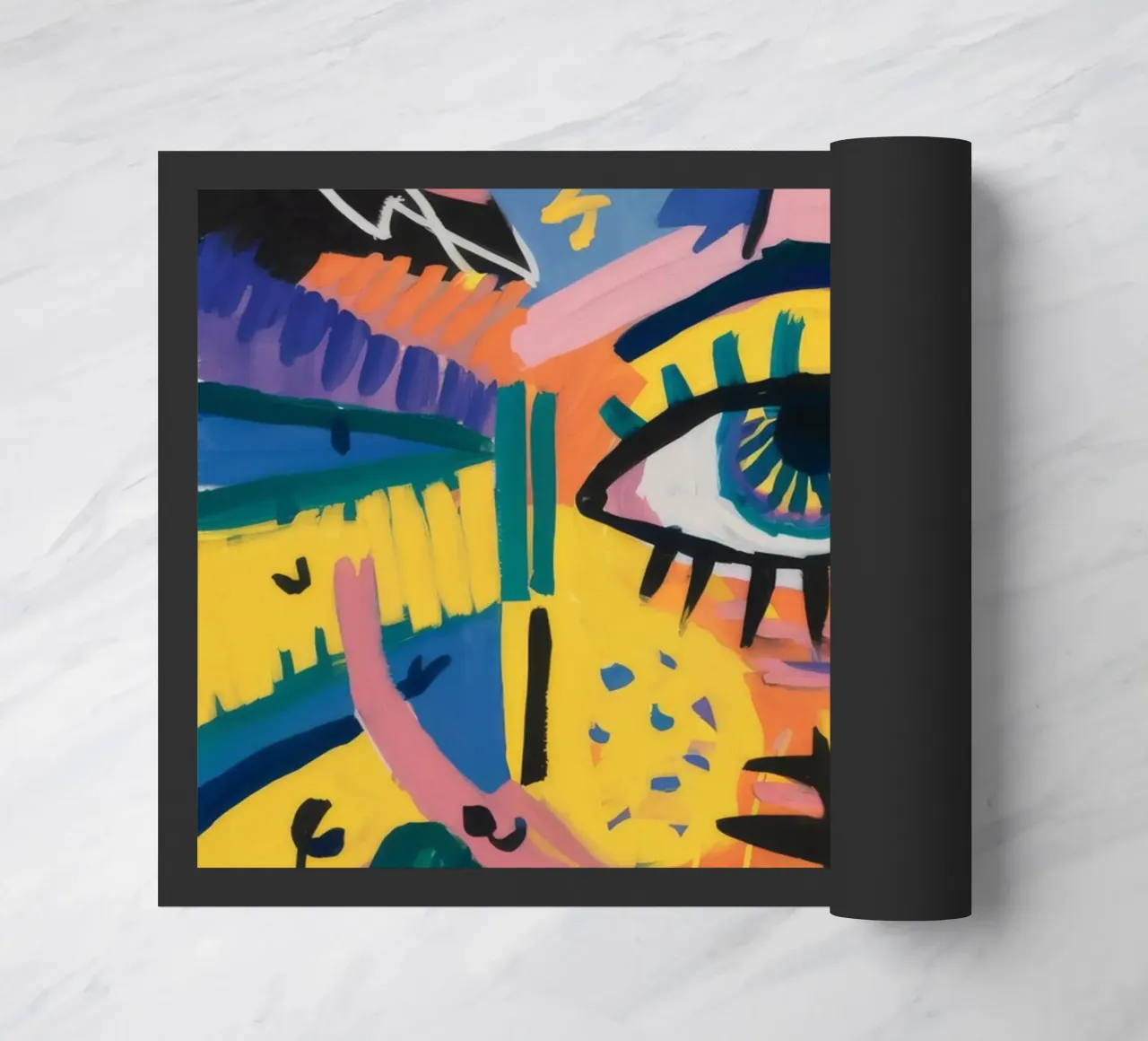 Eye Explosion Vision doormat by Muse Fragments