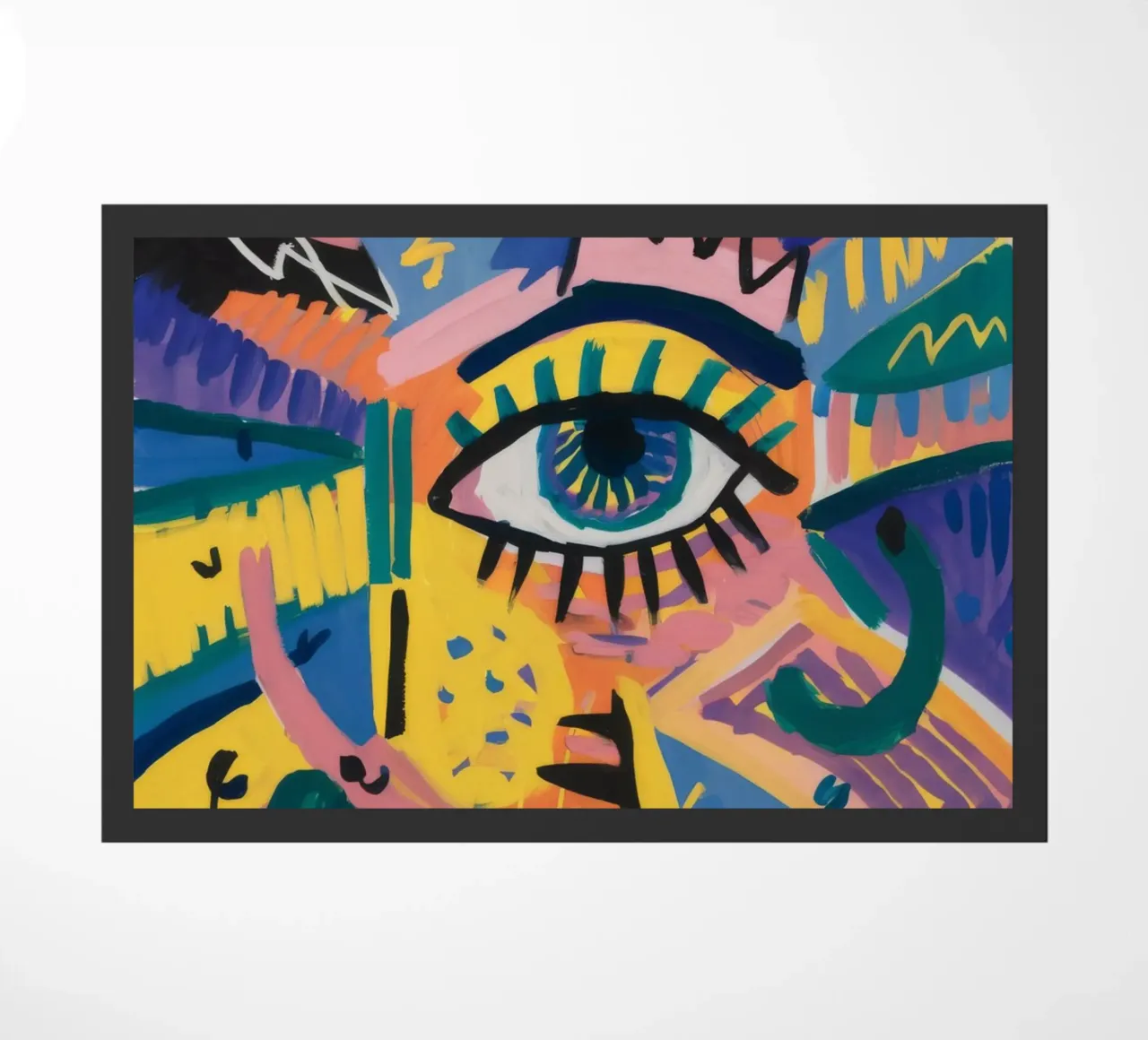 Eye Explosion Vision doormat by Muse Fragments