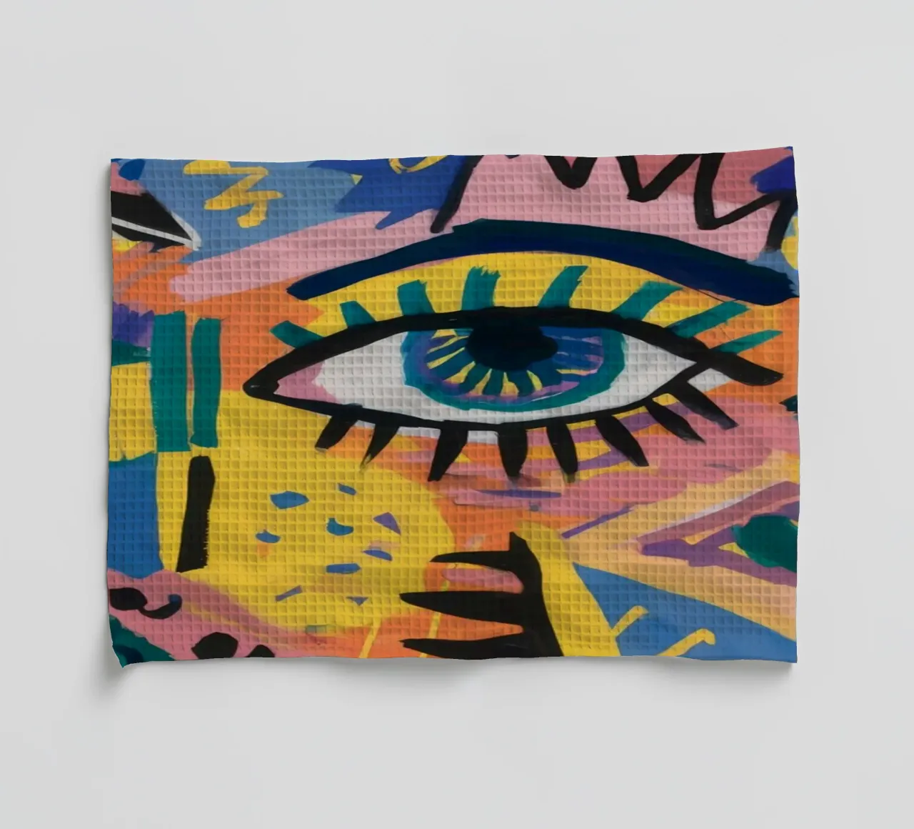 Eye Explosion Vision tea towel by Muse Fragments