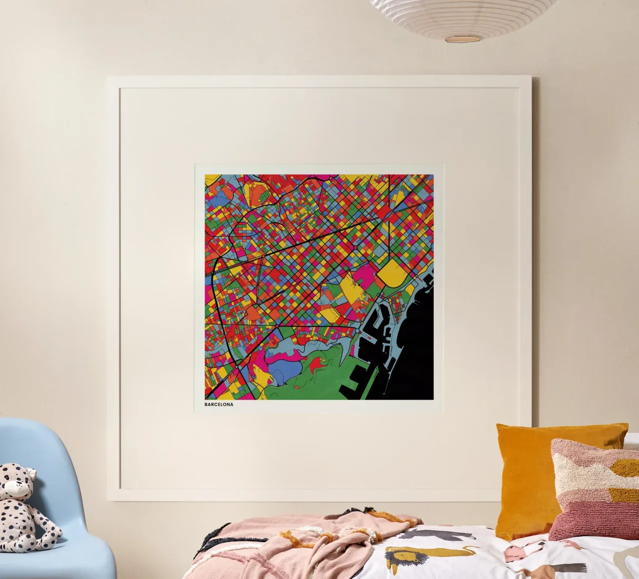 Barcelona poster da The Cartography Collection