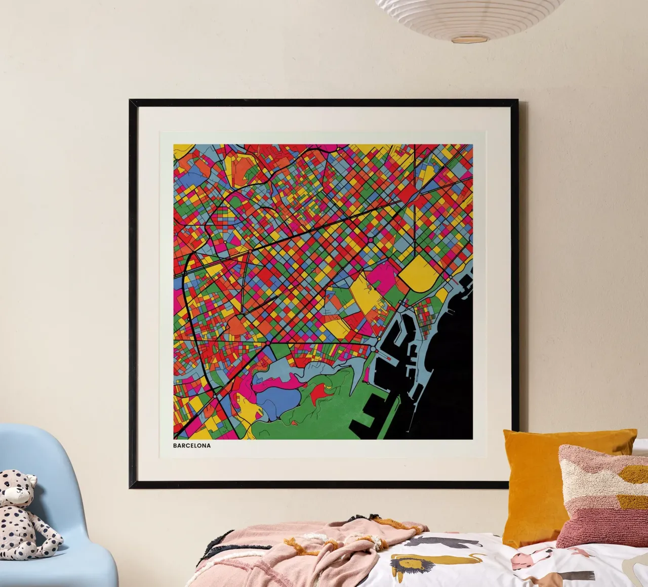 Barcelona poster da The Cartography Collection