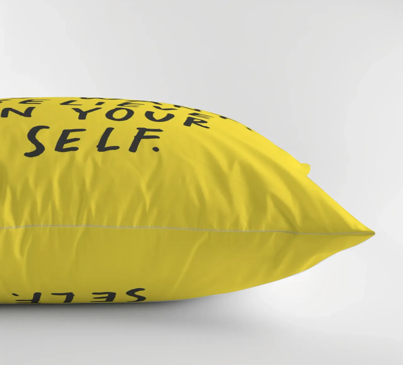 You Can Be Anything You Want Believe in Yourself Typography decorative cushion by THE MOTIVATED TYPE