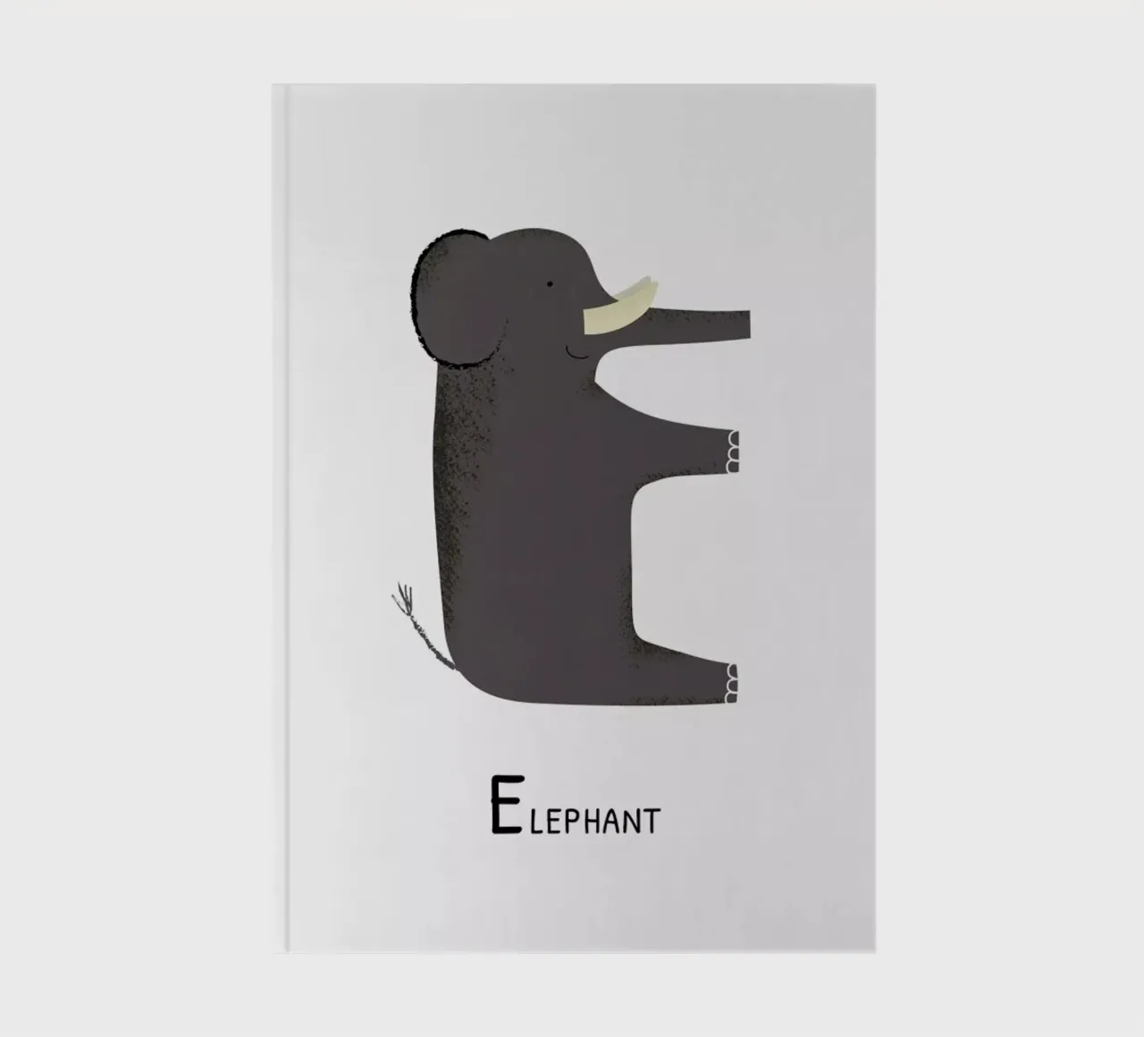 E for Elephant notebook by Little Flourishes
