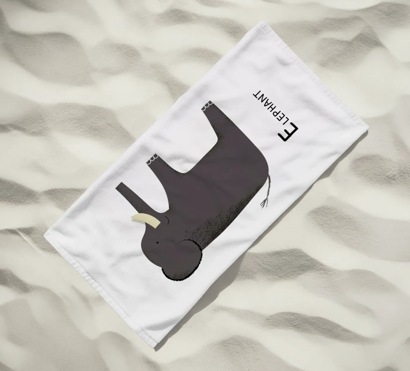 E for Elephant telo mare da Little Flourishes