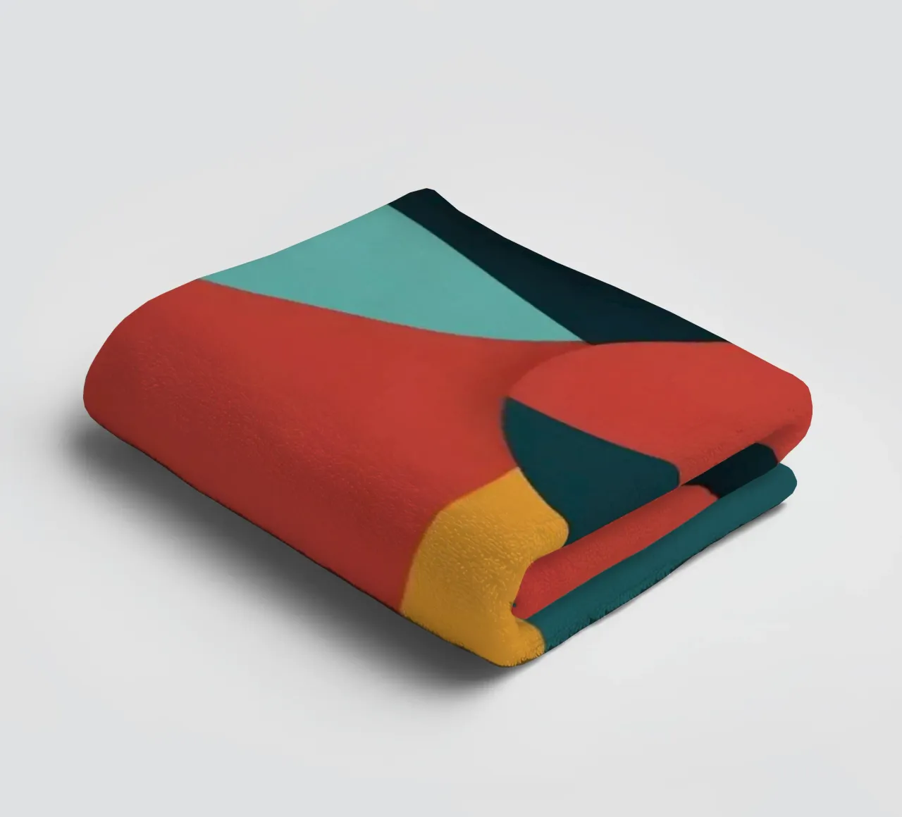 Composizione astratta dinamica con cerchi colorati asciugamano da bagno da DesignDoodle