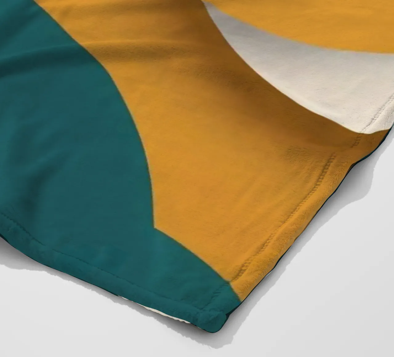 Dynamic abstract composition featuring colorful circles fleece blanket by DesignDoodle