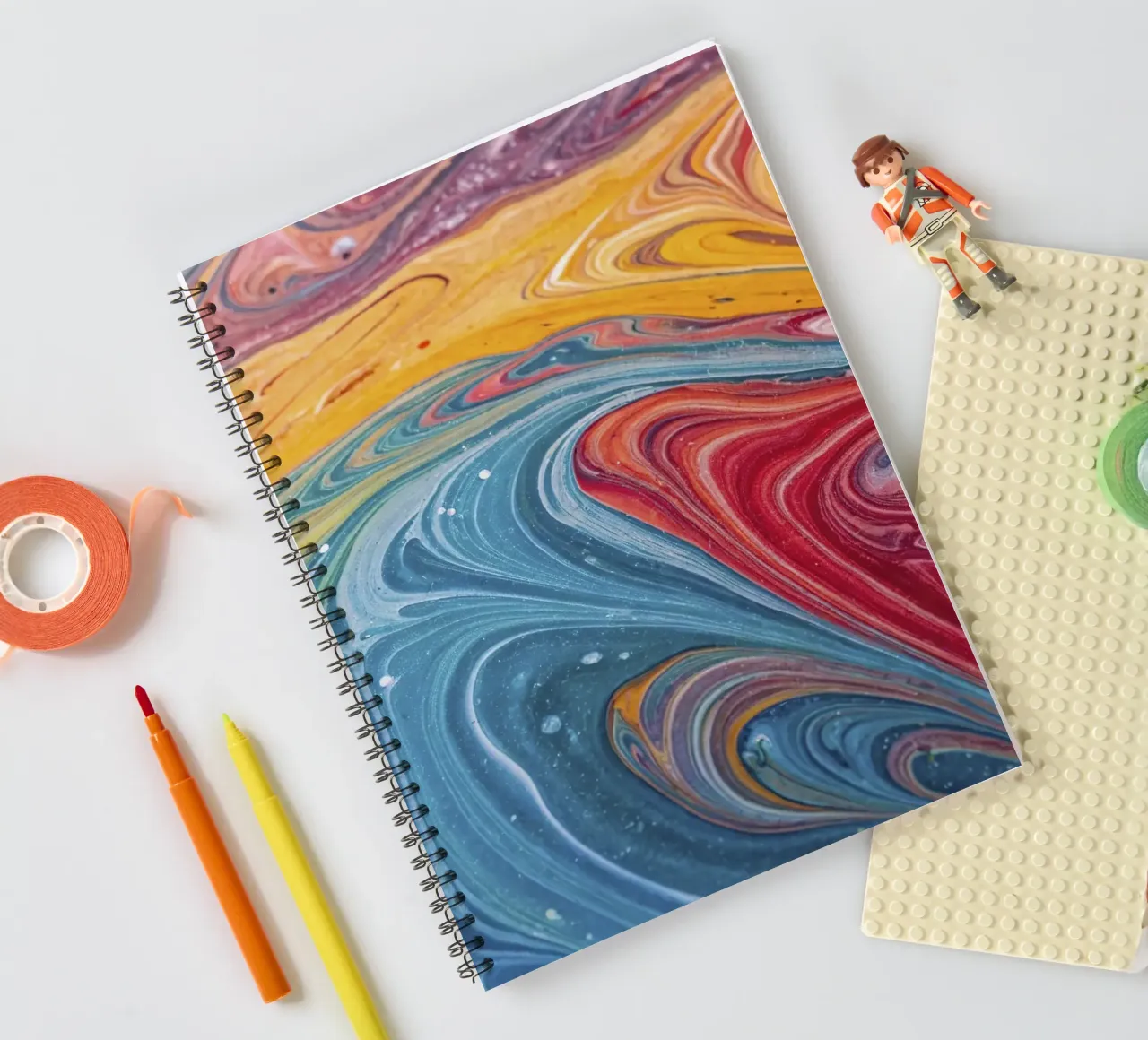 Fluids I spiral notebook by 🎨 Point and Art