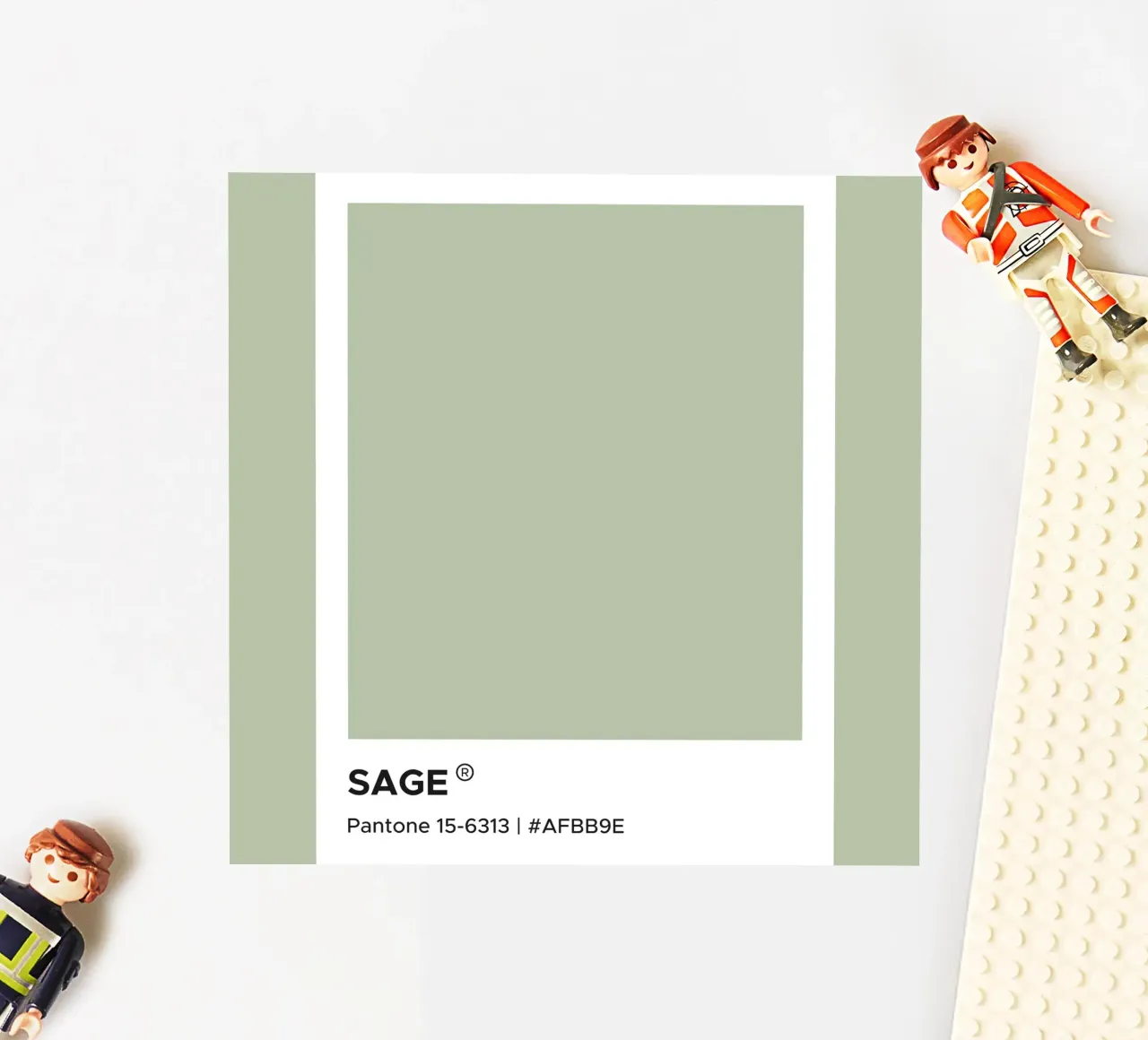 Sage Pantone sticker by Paigaam Studio
