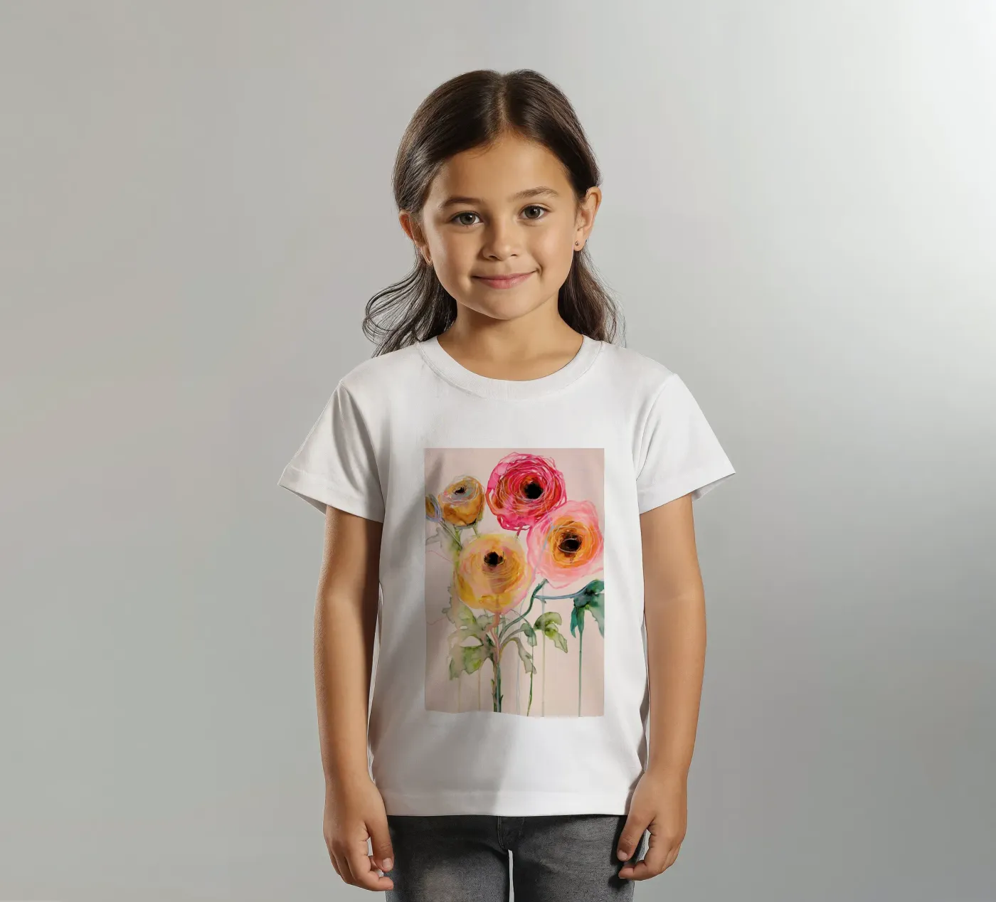 Ranunculus 06 t-shirt bambini da Leigh Viner