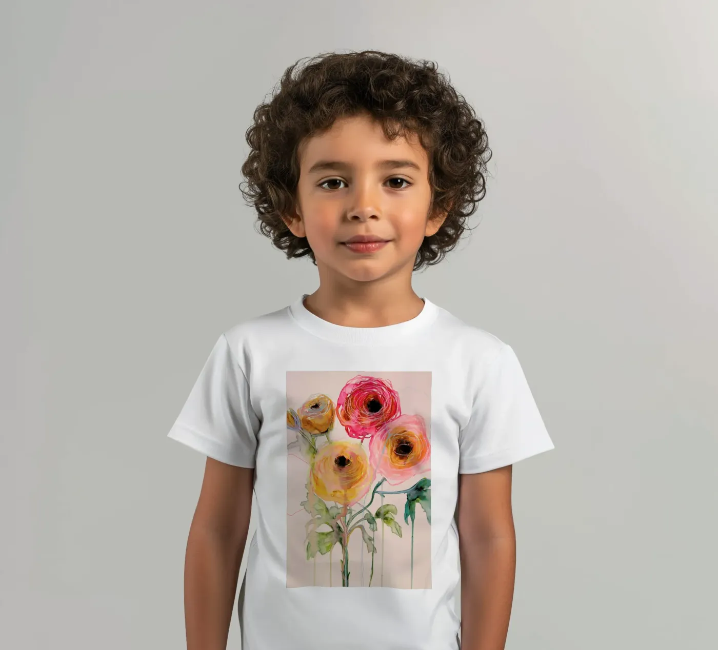 Ranunculus 06 t-shirt bambini da Leigh Viner